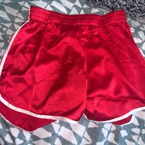 Red shorts